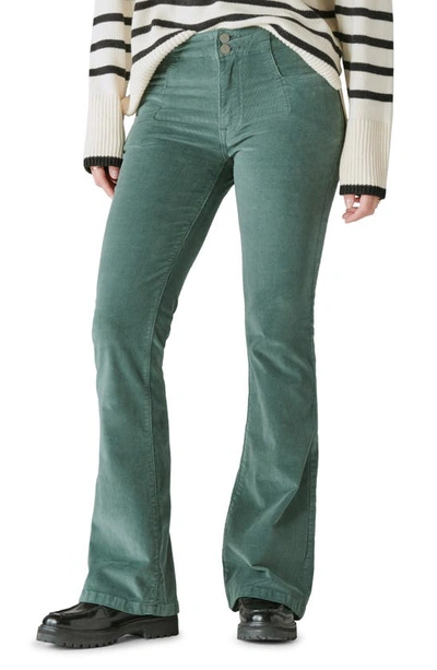 Lucky Brand Stevie High Waist Flare Jeans In Fairytale Green