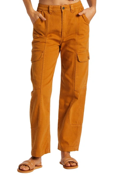 Billabong Wall To Wall Cargo Pants In Brown