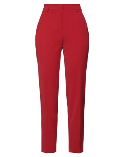Boutique Moschino Woman Pants Red Size 4 Triacetate, Polyester