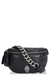 Kurt Geiger Kensington Leather Belt Bag In Black