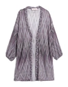 Twenty Easy By Kaos Woman Cardigan Plum Size Xs Viscose, Polyester, Polyamide In Purple