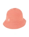 KANGOL KANGOL WOMAN HAT SALMON PINK SIZE L MODACRYLIC, ACRYLIC, NYLON