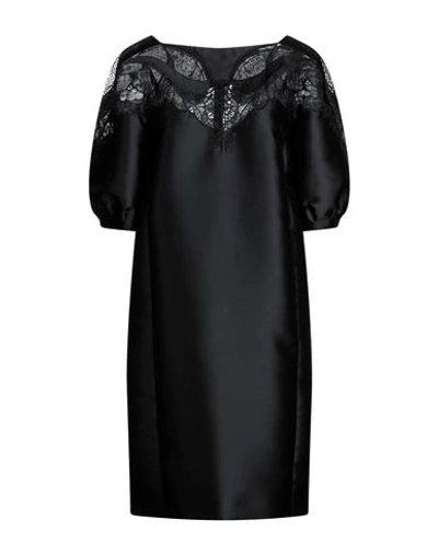 Alberta Ferretti Woman Midi Dress Black Size 4 Polyester, Silk In Black