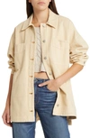 Free People Madison City Shacket In Yellow