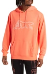 Icecream Standard Logo Graphic Hoodie In Neon Coral