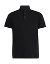 40weft Man Polo Shirt Black Size S Cotton, Elastane