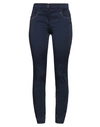 LIU •JO LIU •JO WOMAN PANTS NAVY BLUE SIZE XXS COTTON, POLYESTER, ELASTANE