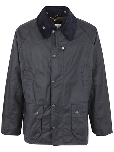 Barbour Bedale Waxed Jacket In Blue