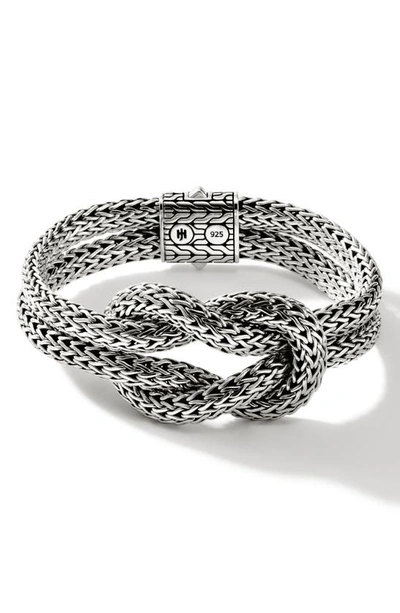 John Hardy Classic Chain Knot Layered Rope Bracelet In Silver
