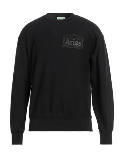 Aries Man Sweatshirt Black Size L Cotton