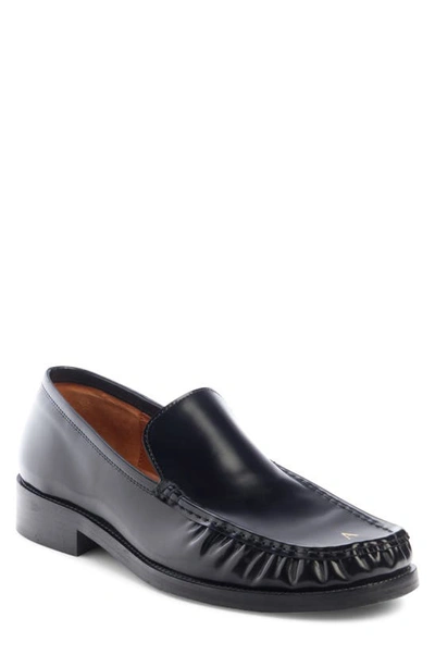 Acne Studios Moc Toe Calfskin Loafer In Black