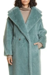 Max Mara Ted Girl Alpaca & Wool Blend Coat In Sage Green