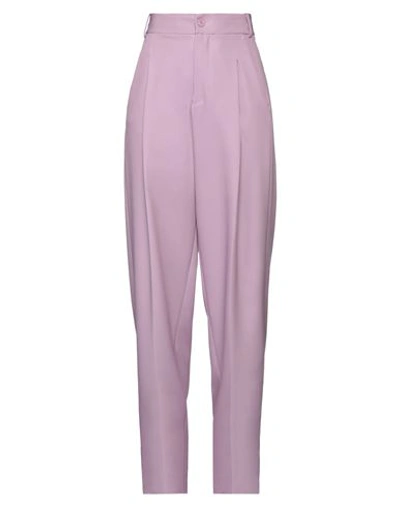 Hinnominate Woman Pants Mauve Size S Polyester, Elastane In Purple