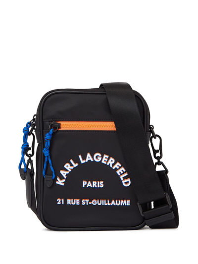 Karl Lagerfeld Rue St-guillaume Cross-body Bag In 黑色
