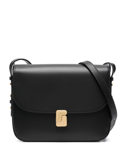Soeur Mini Bellissima Leather Shoulder Bag In 黑色