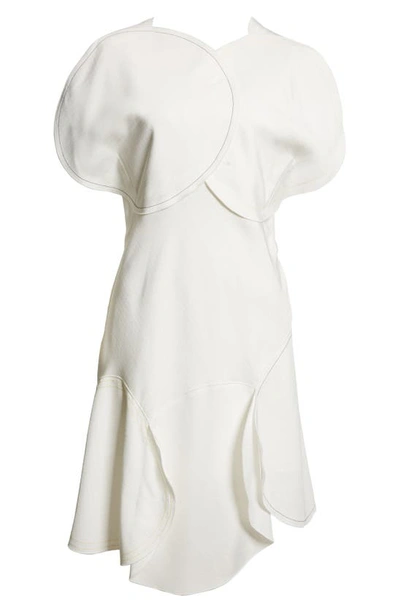Victoria Beckham Circle Sleeveless A-line Dress In White