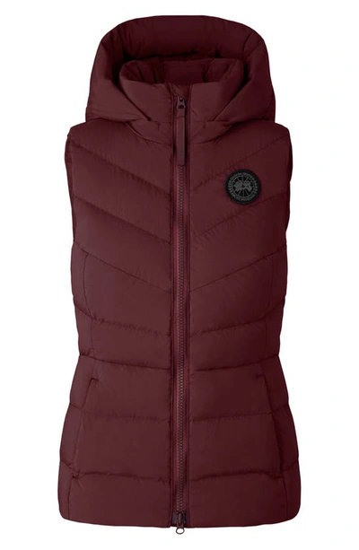 Canada Goose Clair 750 Fill Power Down Vest In Red