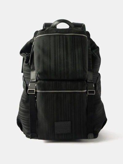 Pre-owned Paul Smith Canvas & Leather Multistripe Trim Travel Backpack  Retail £425