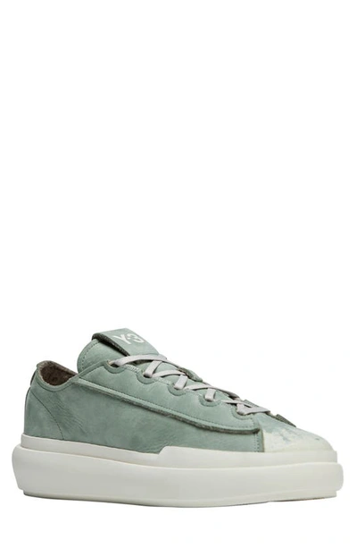 Y-3 Nizza Low-top Sneaker In Silver_green_silver_green_off_white