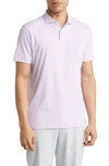 Peter Millar Crown Crafted Ambrose Jersey Performance Polo In Pink/white