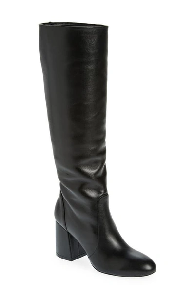 Stuart Weitzman Mckenzee Leather Knee-high Boot In Black