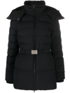 BURBERRY BELTED HOODED PADDED JACKET