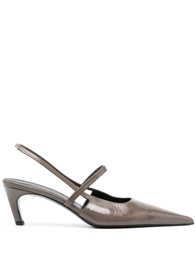 Totême The Sharp Slingback In Braun