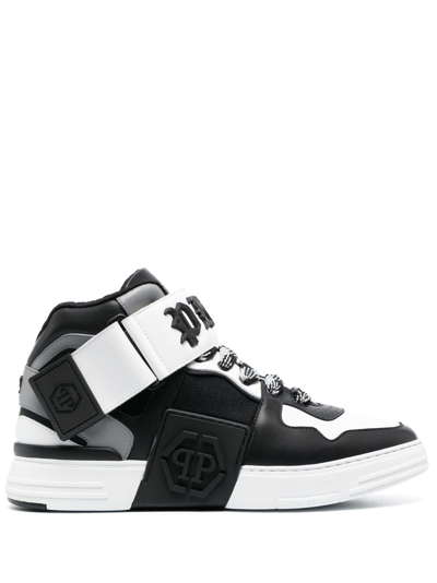 Philipp Plein Gothic Plein High-top-sneakers In Black