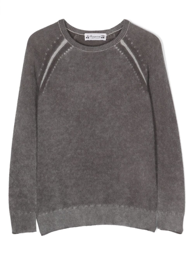 Bonpoint Kids' Sweatshirt Aus Kaschmir In Gray
