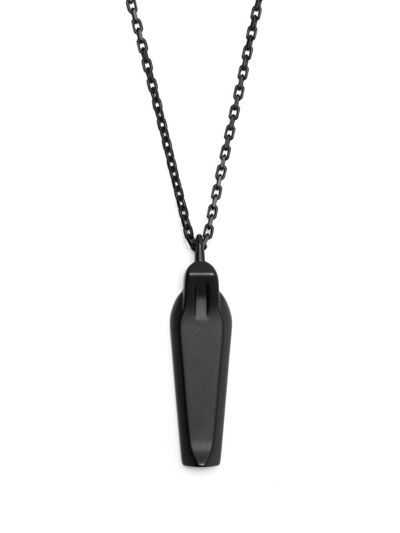 RICK OWENS LOGO-ENGRAVED CHAIN NECKLACE