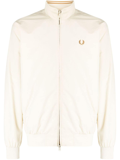 Fred Perry Brentham Bomber Jacket In Nude