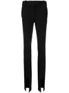 ALESSANDRO VIGILANTE CUT-OUT SLIM-CUT TROUSERS