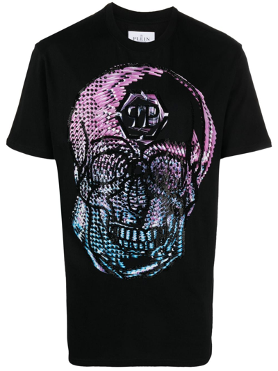 Philipp Plein T-shirt Mit Totenkopf-print In Black