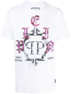 PHILIPP PLEIN SS CHROME ROUND-NECK T-SHIRT