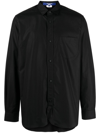 Junya Watanabe Long-sleeve Cotton Shirt In Schwarz