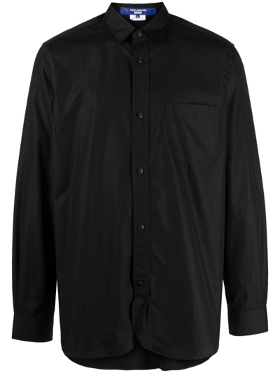 Junya Watanabe Long-sleeve Cotton Shirt In Black