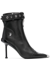 Alexander Mcqueen Alexander Mc Queen Black Slash Biker Boot In Schwarz