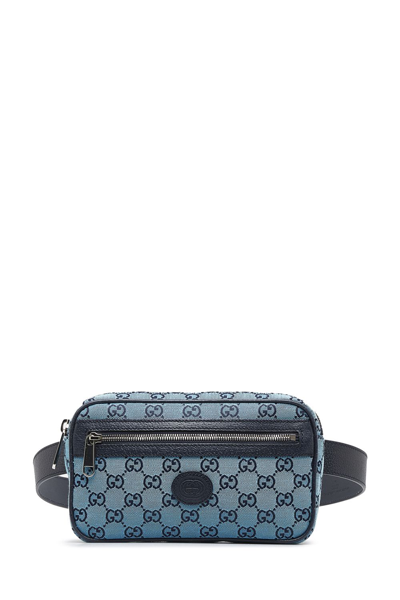 Pre-owned Gucci Gg Multicolor Belt Bag In Blue
