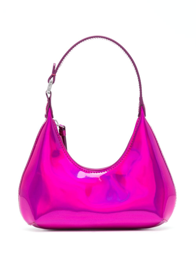 By Far Metallic-finish Shoulder Bag In Pink