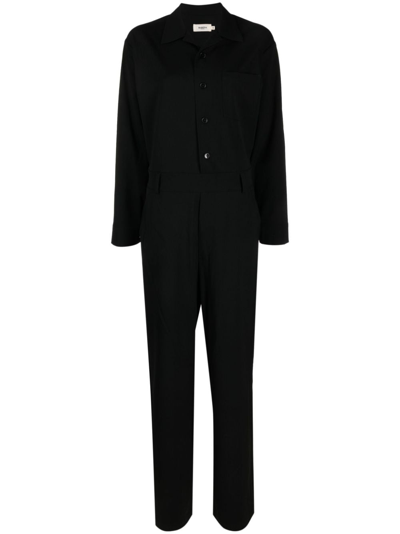 Barena Venezia Long-sleeve Jumpsuit In Black