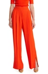 Hugo Boss Tezuki Side Slit Pants In Orange