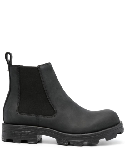 Diesel D-hammer Lch Ankle Boots In Black