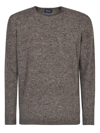 Drumohr Ribbed Knit Sweater In Camel