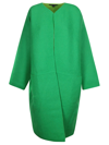 SOFIE D'HOORE DF COAT WITH SLIT FRONT POCKETS-WOVEN GRASS/APPLE