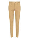 Incotex Cotton Trousers With Back Pocket And Belt Loops In Beige