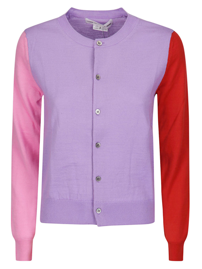 Comme Des Garcons Girl Ladies Sweater In 2 Purple Mix