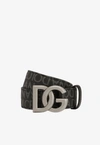 DOLCE & GABBANA ALL-OVER LOGO BELT