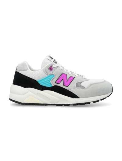 New Balance 580 Low-top Sneakers In Light Grey/pink