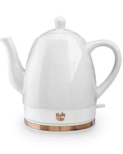 Pinky Up Noelle Grey Ceramic Electric Tea Kettle