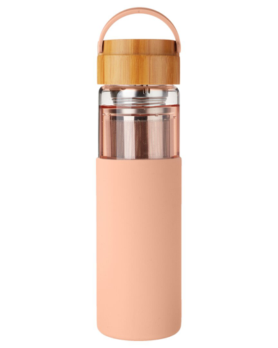 PINKY UP PINKY UP (ACCESSORIES) DANA GLASS TRAVEL MUG IN CORAL
